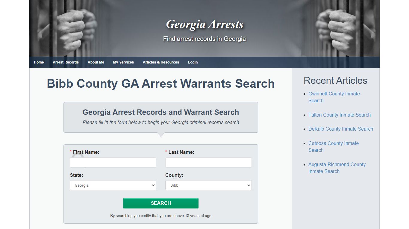 Bibb County GA Arrest Warrants Search - Georgia Arrests